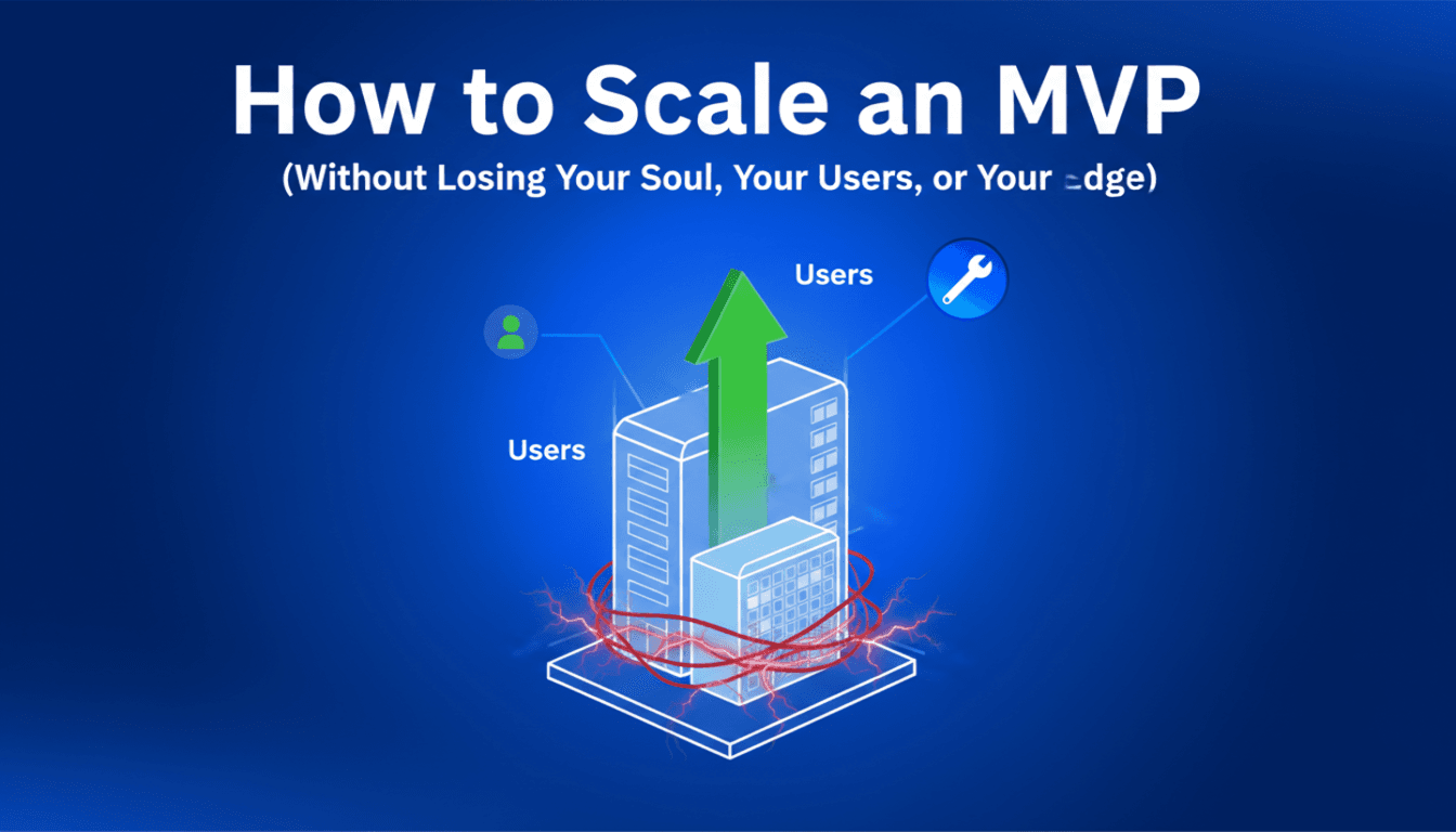 How to Scale an MVP (Without Losing Your Soul, Your Users, or Your Edge)