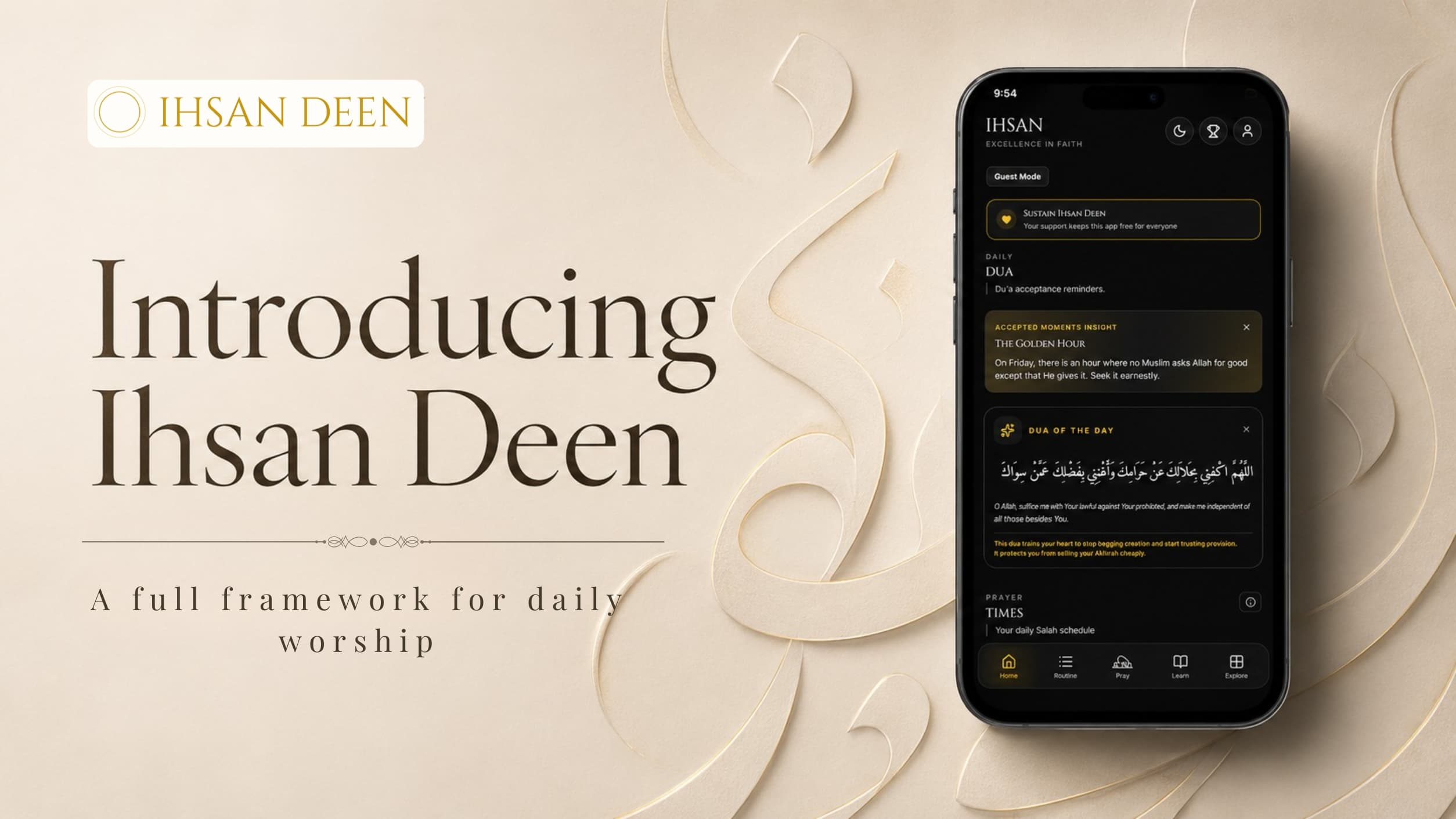 Introducing Ihsan Deen: The Muslim App Built for Presence, Not Productivity